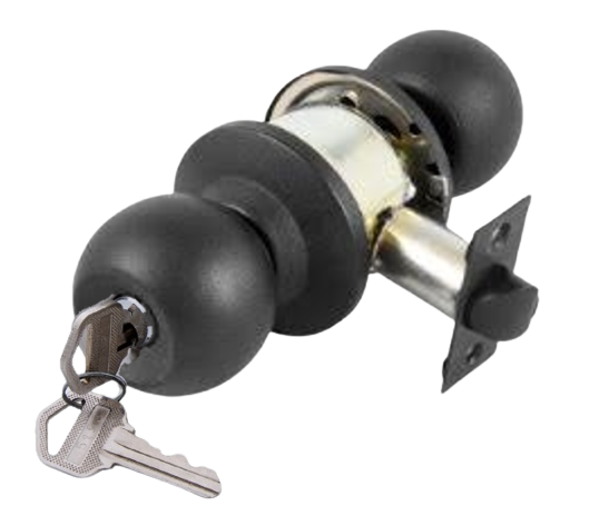 CERRADURA CILINDRICA POMO REF. 3878 BODEGA NEGRO