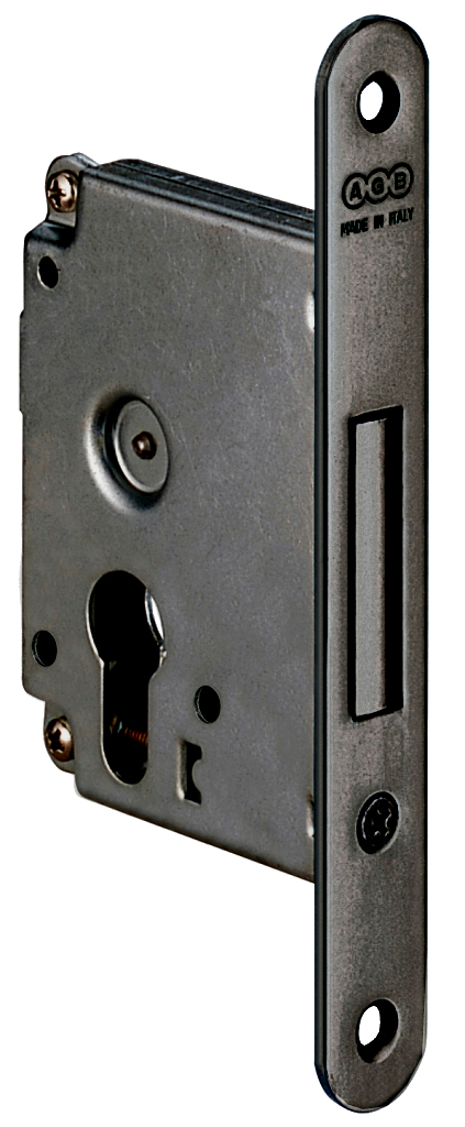 CERRADURA ADICIONAL REF. L10 CANTO REDONDO 50mm BLACK MATT